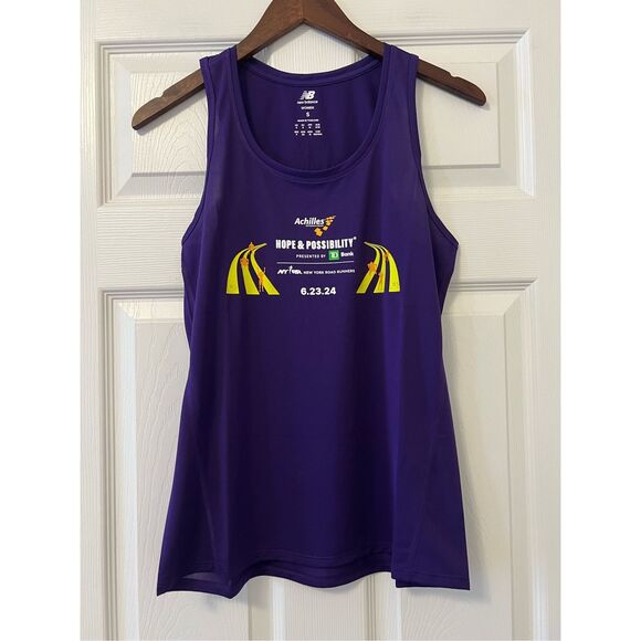 NEW BALANCE ACHILLES HOPE & POSSIBILITY 4 MILE RACE TANK TOP -2024 - Picture 1 of 11